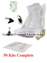 50 Kits 5 Pièces de protection Intégrale Jetable pour Véhicule