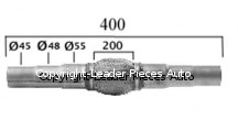 Manchon Flexible  D'Echappement Universel 400 mm- Tresse 200 mm