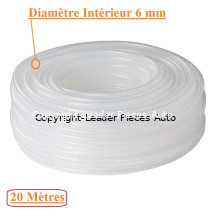 Tuyau pour Lave Glace Longueur 1 Mètre - Diamètre 6 mm-Transparent