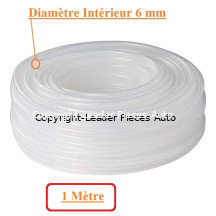 Tuyau pour Lave Glace Longueur 1 Mètre - Diamètre 6 mm-Transparent