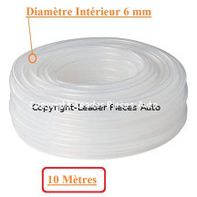 Tuyau pour Lave Glace Longueur 10 Mètres - Diamètre Intérieur 6 mm-Transparent