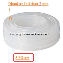 Tuyau pour Lave Glace Longueur 5 Mètres - Diamètre Intérieur 7 mm-Transparent